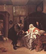 Jan Steen The Lovesick Woman (mk08) oil